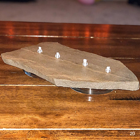 Oil Burning Rock Candle 4 Wick (#20)