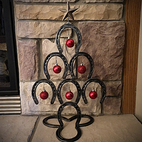 Rustic Horseshoe Christmas Tree