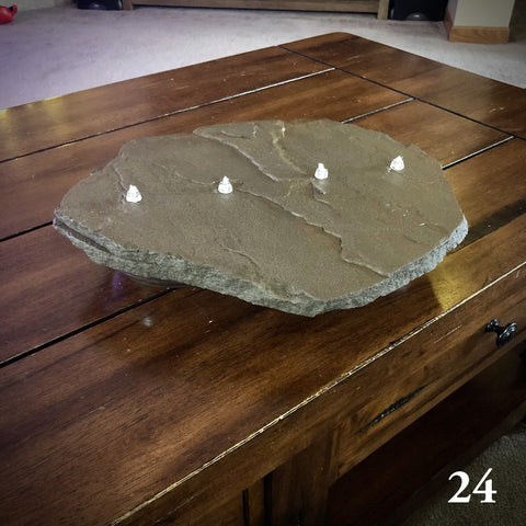 Oil Burning Rock Candle 4 Wick (#24)