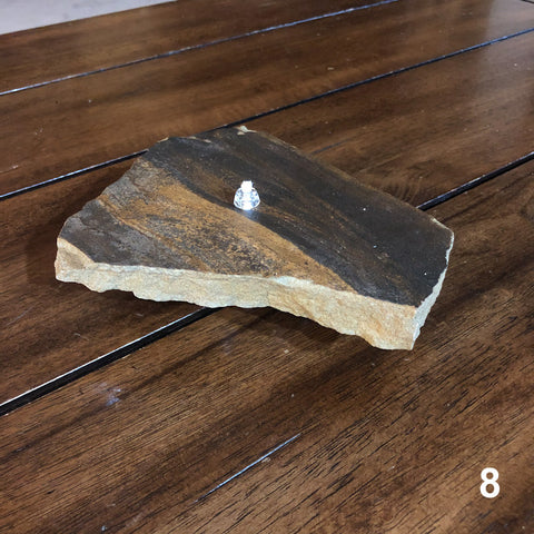 Oil Burning Rock Candle 1 Wick (#8)