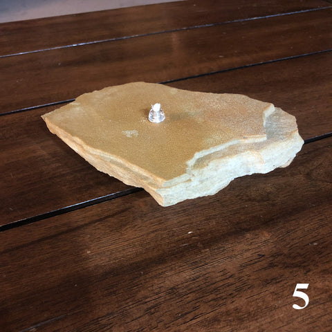 Oil Burning Rock Candle 1 Wick (#5)