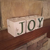 Christmas Joy Block Tealight Holder