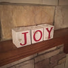Christmas Joy Block Tealight Holder