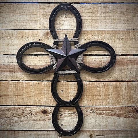 Horseshoe Cross with Rustic Star