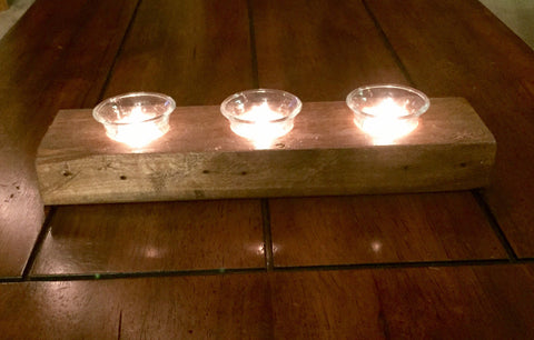 Reclaimed Wood Votive Tealight Candleholder